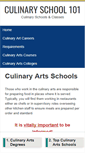 Mobile Screenshot of culinaryschool101.com